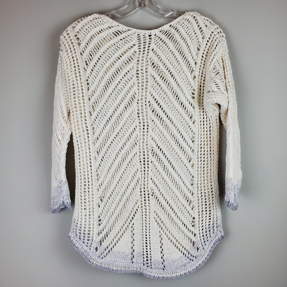 Coldwater Creek Ivory Crochet Sweater - Picture 2 of 6